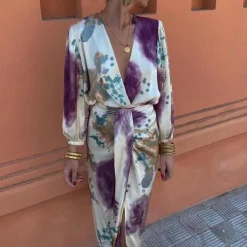 Sets Dames*Stijlvolle 2-delige damesset voor de zomer Wit-paars