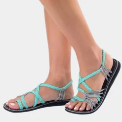 Damesschoenen*Stijlvolle en kleurrijke zomerse strandsandalen voor vrouwen