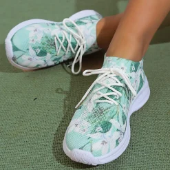 Damesschoenen*Stijlvolle en lichtgewicht zomerse damessneakers Groen