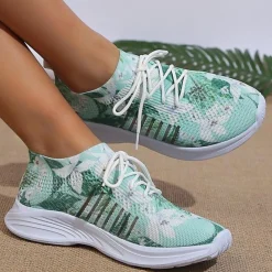 Damesschoenen*Stijlvolle en lichtgewicht zomerse damessneakers Groen