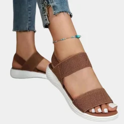 Damesschoenen*Stijlvolle platte sandalen voor dames - Perfect voor de zomer