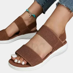 Damesschoenen*Stijlvolle platte sandalen voor dames - Perfect voor de zomer