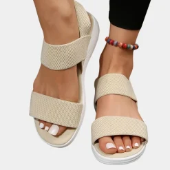 Damesschoenen*Stijlvolle platte sandalen voor dames - Perfect voor de zomer