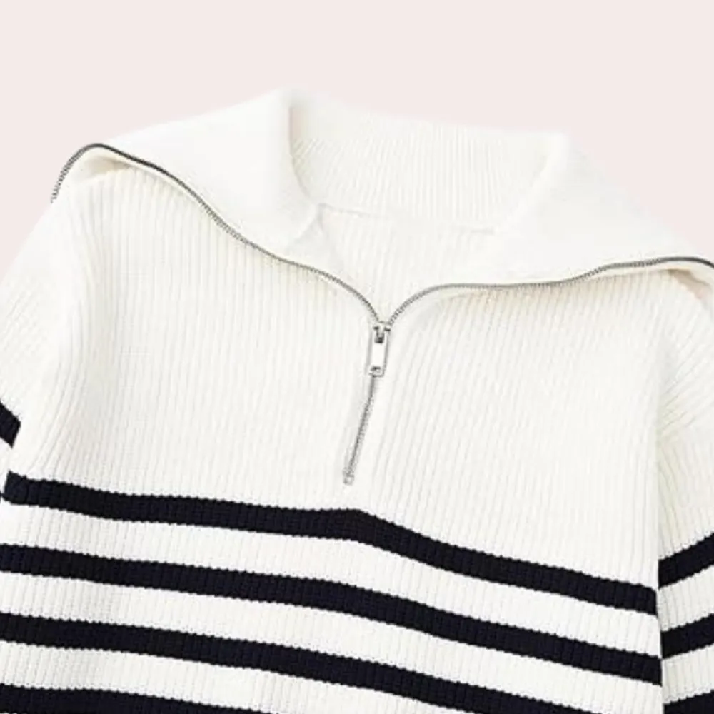 Truien & Vesten Dames*Stijlvolle trui met rits voor dames