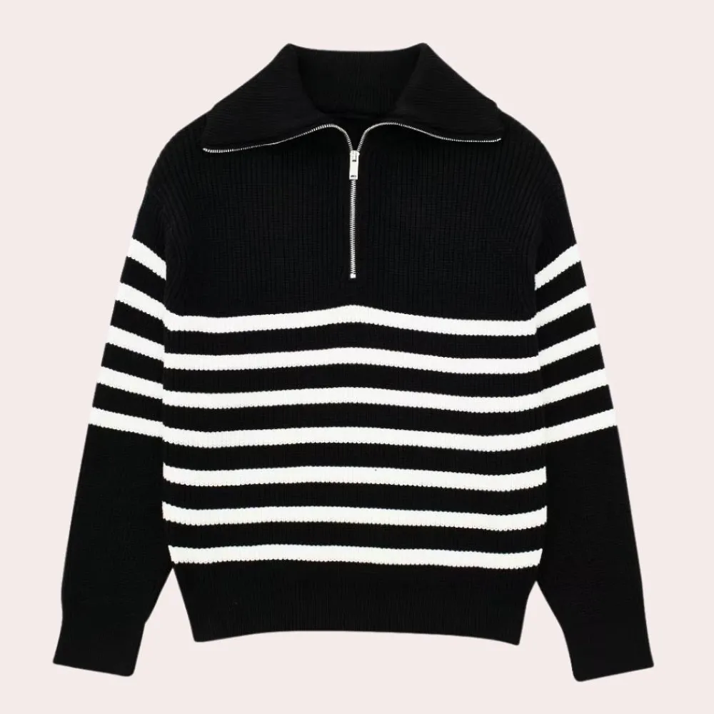 Truien & Vesten Dames*Stijlvolle trui met rits voor dames