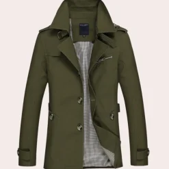 Jassen Heren*Stijlvolle zomer trenchcoat voor heren