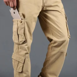 Broeken Heren*Stijlvolle zomerse cargo broek voor heren