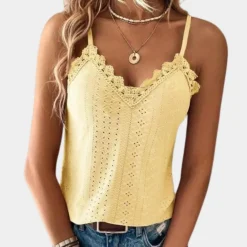 Topjes & Shirts Dames*Stijlvolle zomerse damestop met v-hals