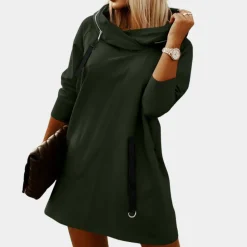 Jurken & Jumpsuits Dames*Stijlvolle zomerse hoodiejurk voor dames