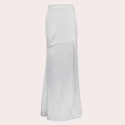 Broeken & Rokken Dames*Stijlvolle zomerse maxirok voor dames met split Wit