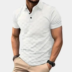 Shirts Heren*Stijlvolle zomerse polo met korte mouwen