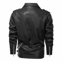 Leren Jassen Heren*Street Leren Jas - Zomerse Editie Zwart