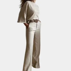 Sets Dames*Suzanne - Elegante 2-delige damesoutfit voor de zomer Grijs