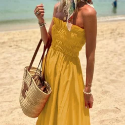 Jurken & Jumpsuits Dames*SVEA - Tube top maxi zomerjurk