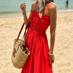 Jurken & Jumpsuits Dames*SVEA - Tube top maxi zomerjurk