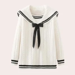 Truien & Vesten Dames*Sybille - Comfortabele gebreide damestrui Wit