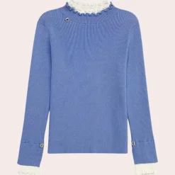 Truien & Vesten Dames*TADITA - Modieuze Zomerse Trui voor Dames Blauw