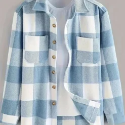 Shirts Heren*Takis - Heren trendy shirt met lange mouwen voor de zomer Lichtblauw