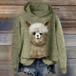 Truien & Vesten Dames*Talia - Stijlvolle Damestrui met Knallende Dierenprint voor de Zomer