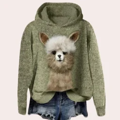 Truien & Vesten Dames*Talia - Stijlvolle Damestrui met Knallende Dierenprint voor de Zomer