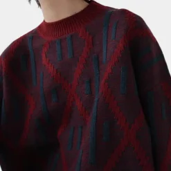 Truien & Vesten Dames*TALLIE - Moderne Gebreide Zomerse Trui voor Dames Bordeauxrood