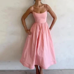 Jurken & Jumpsuits Dames*Tamara - Stijlvolle mouwloze maxi-jurk voor dames - Zomerse Elegantie