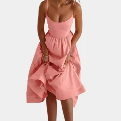 Jurken & Jumpsuits Dames*Tamara - Stijlvolle mouwloze maxi-jurk voor dames - Zomerse Elegantie