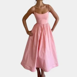 Jurken & Jumpsuits Dames*Tamara - Stijlvolle mouwloze maxi-jurk voor dames - Zomerse Elegantie