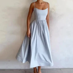 Jurken & Jumpsuits Dames*Tamara - Stijlvolle mouwloze maxi-jurk voor dames - Zomerse Elegantie