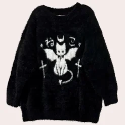 Truien & Vesten Dames*TARSHA - Trendy Trui voor Dames Zwart