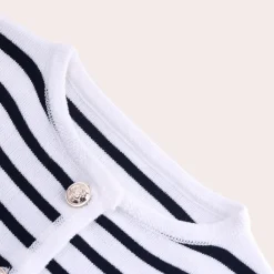 Sets Dames*Tassa - Zomerse Gestreepte Elegantie 2-Delige Set Wit