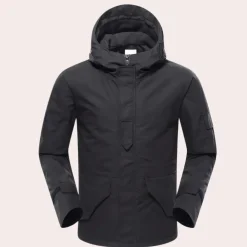 Jassen Heren*TAYNE - Trendy Jas voor Heren Zwart