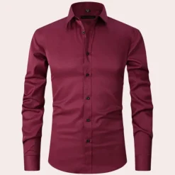 Shirts Heren*Teddy - Stretch overhemd voor heren, perfect voor de zomer