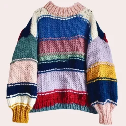 Truien & Vesten Dames*TEIA - Trendy Trui voor Dames Roze