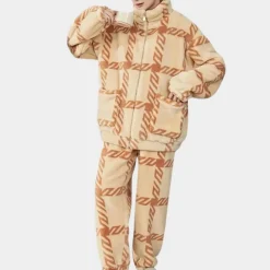 Sets Heren*TERRY - Klassieke Zomerse Pyjamaset voor Heren Geel