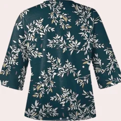 Blazers & Blouses Dames*Thais - Klassieke vintage zomerblouse voor dames Groen