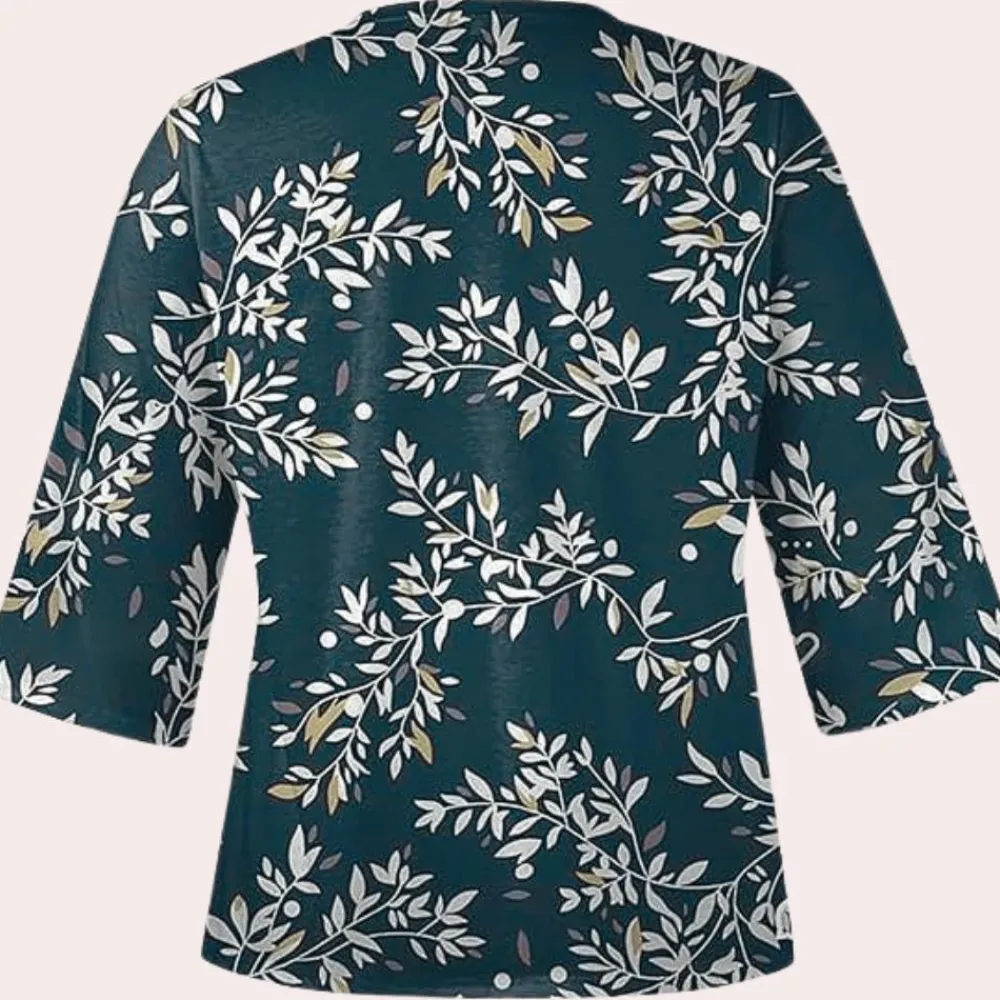 Blazers & Blouses Dames*Thais - Klassieke vintage zomerblouse voor dames Groen