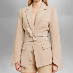 Blazers & Blouses Dames*Thalassa - Elegante zomerblazer met riem voor dames