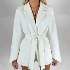 Blazers & Blouses Dames*Thalassa - Elegante zomerblazer met riem voor dames