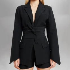 Blazers & Blouses Dames*Thalassa - Elegante zomerblazer met riem voor dames