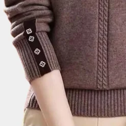 Truien & Vesten Dames*Tica - Lichte en modieuze gebreide trui voor dames, perfect voor de lente en zomer Bruin