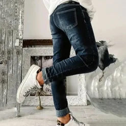 Broeken & Rokken Dames*TILDE - Dames zomerjeans Blauw