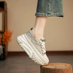 Damesschoenen*Tinley - Verfijnde Retro Dames Zomersneakers