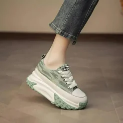 Damesschoenen*Tinley - Verfijnde Retro Dames Zomersneakers