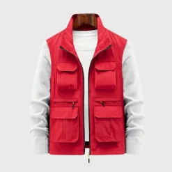 Jassen Heren*Toke - Zomervest voor heren met meerdere ritszakken