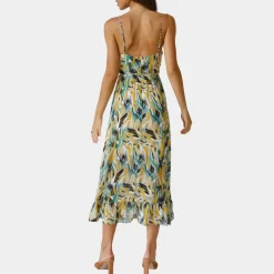 Jurken & Jumpsuits Dames*Trella - Luchtige zomerse midi-jurk voor dames