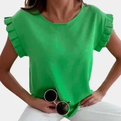 Topjes & Shirts Dames*Trendy damesblouse voor de zomer