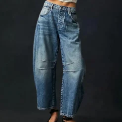 Broeken & Rokken Dames*Trendy wijde zomerjeans voor dames