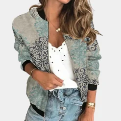 Jassen Dames*Trendy zomerjas met opdruk voor dames