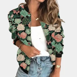 Jassen Dames*Trendy zomerjas met opdruk voor dames